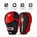 WYOX Boxing Pads, Curved Focus Mitts, Premium Synthetic Leather – Boxing Pad for Hook & Jab Training, Adjustable Ventilated Strap, Muay Thai Kickboxing Martial Arts Punching Hand Target Strike Shield