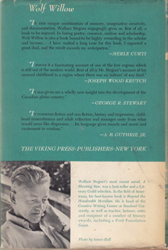 Wolf Willow 067077734X Book Cover