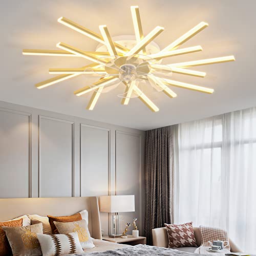 Ventilateur de plafond avec lumières réversibles pour rafraîchir la chambre en été
