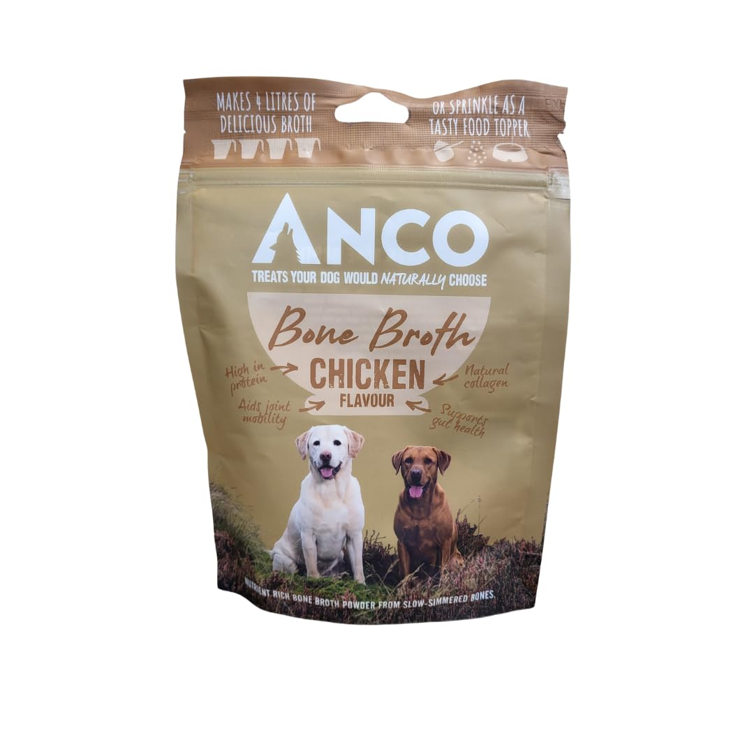 Pawsome Snax Chicken Bone Broth Powder for Dogs - PACK SIZE: 120g - Natural Chew Range