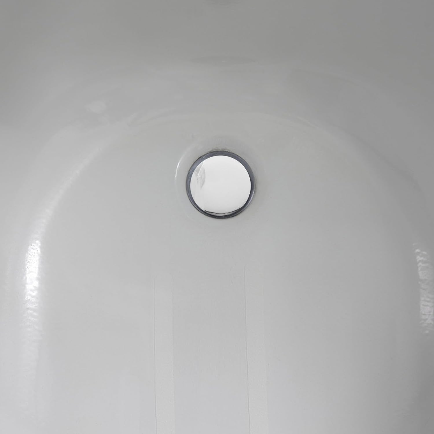 Bathtub Drain Stopper Plastic Silver Rotating Plug for Easy Drainage | Easy Installation and Removal, Fast Water Flow Control, Bathroom Accessory