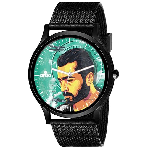 AROA Watch New Watch for Tamil Cinema Series : Soorarai Pottru Suriya Model : 879 Black Metal Type Analog Black Strap Watch Green Dial for Men Stylish Watch for Boys (B0CCY33VM3) Amazon Price History, Amazon Price Tracker