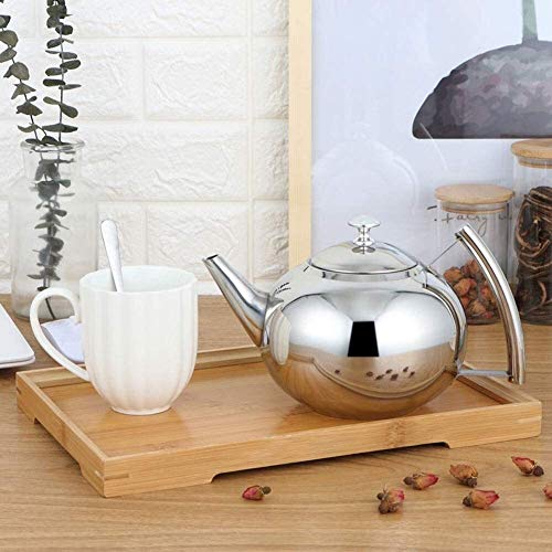 Théière cafetière en acier inoxydable SHISHI, finition miroir durable