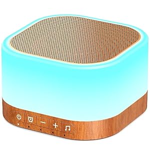 SleeZOO Sound Machine White Noise Machine with 25 Soothing Sounds 12 Colors Light with 10 Adjustable Levels 32 Adjustable Volumes 5 Timers Sleep Therapy for Adults Kids Baby Portable for Office Travel