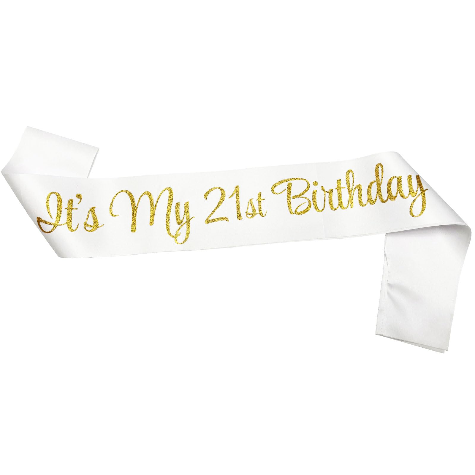 NAUXIUDSJS 21st Birthday Sash, Birthday Sash for Girls,Birthday Princess 21st Birthday Gifts Decorations for Happy 21st Birthday Party Favor Supplies,