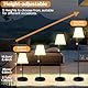 Bawoo Solar Stehlampe Outdoor mit Lichtsensor, IP65 Wasserdicht, USB Aufladbar, Helligkeit Dimmbar Warmweiß und RGB, Kabellose Stehlampe Außen für Terrassen, Garten usw.