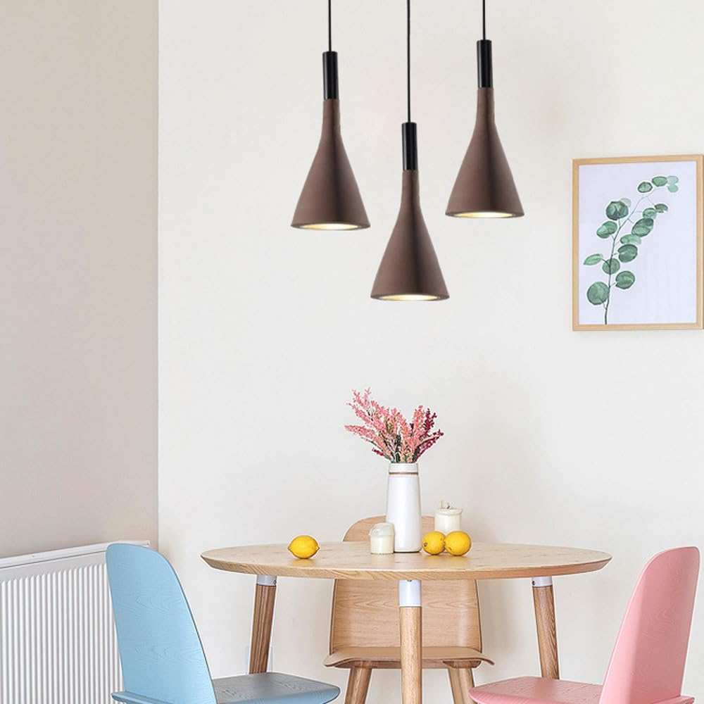 Lampada a sospensione moderna in cemento in stile nordico, lampada da soffitto a testa singola E27, elegante lampadario per isola da cucina, lampada a sospensione colorata per l'arredamento della cas