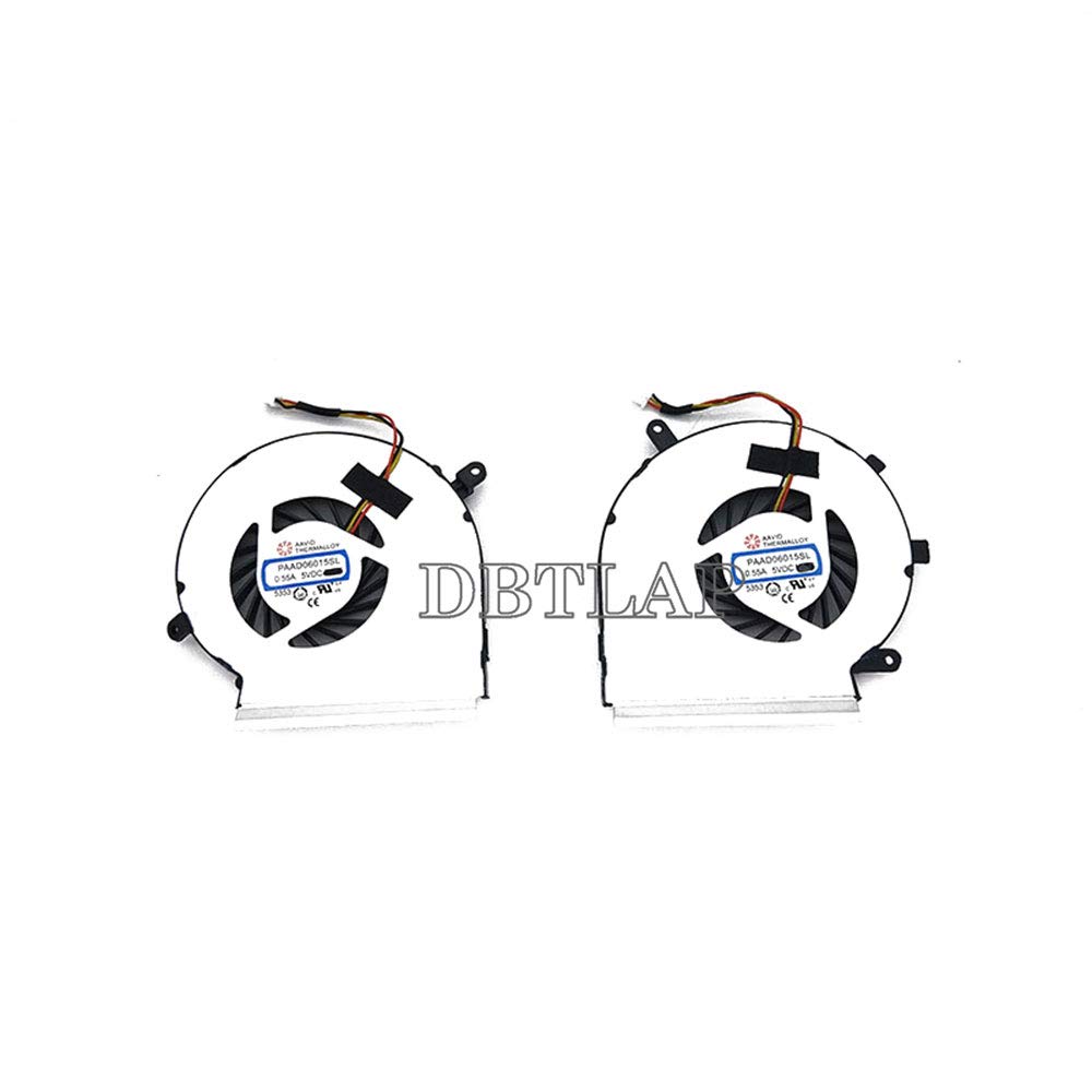 CPU + Laptop GPU Fan for MSI GE72 GE62 PE60 PE70 GL62 GL72 Laptop CPU + GPU Fan PAAD06015SL
