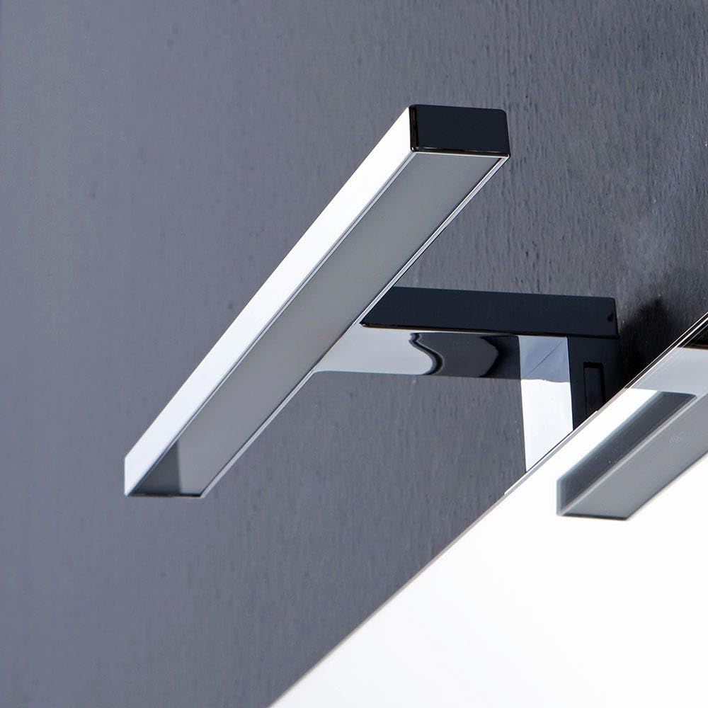 Kiamami Valentina - Specchio Bagno A Filo Reversibile 60X70 Con Lampada Luce A Led