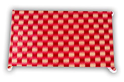 Image of The Furnishing Tree Waterproof PVC Rectangle Shaped 6 Seater Table Cover WxL 60x90 inches Gingham Pattern Red with White Border lace