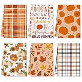 Bencailor 6 Stück Herbst Küchentücher Kürbisse Thanksgiving Geschirrtücher...