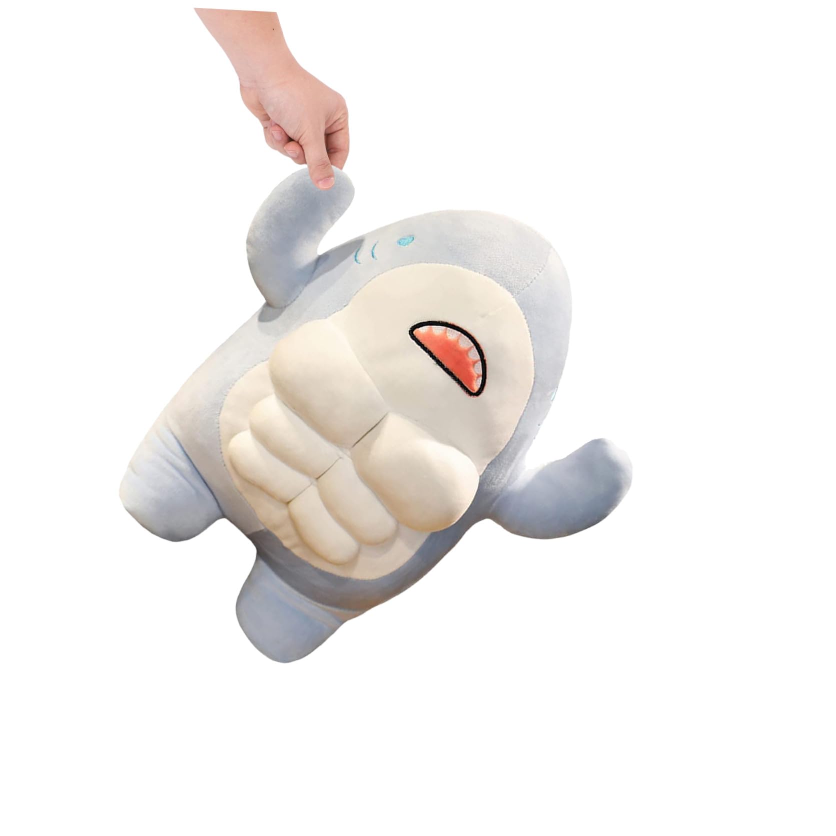 Peluche Requin 40cm en Peluche PP Coton, Bleu, Adorable