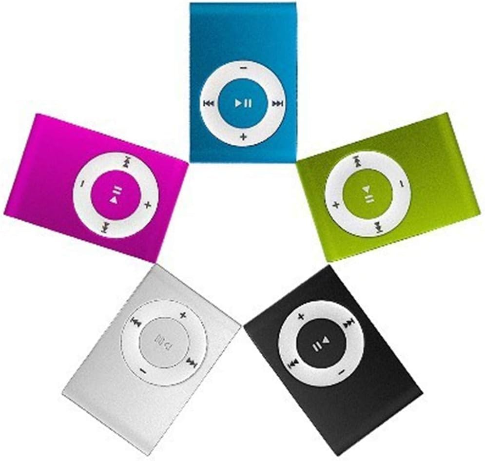 Akemaio USB2.0 Mini Reproductor MP3 3.5mm con el Clip Simple Soporte de la Tarjeta TF Sin Dispaly Pantalla