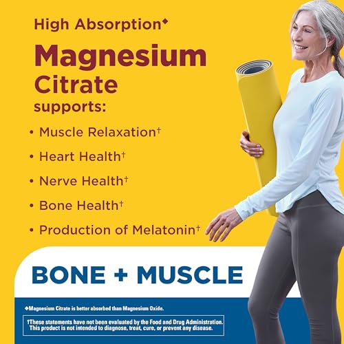 Nature Made Extra Strength Dosage Magnesium Citrate Tablets, 60 Tablets - image 2