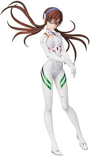 Zhongkaihua Mari Makinami - Figura ilustre de 21 cm, color blanco, estilo uniforme de combate, estatua de policloruro de polivinilo, decoración de escritorio para computadora, regalo de cumpleaños