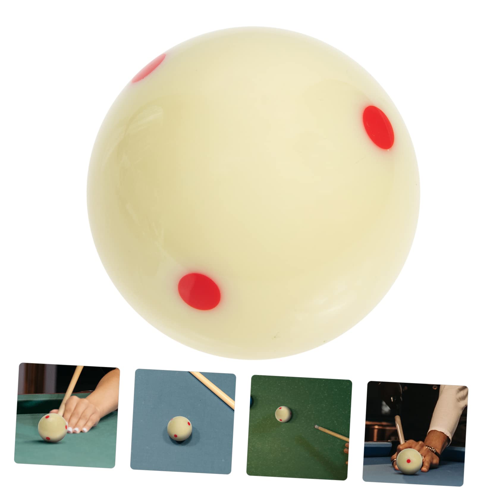 balacoo Billiard Practice Training Ball Standard Pool Ball with Six Dots for Improved Skill Development and Precision for Billiards Players and Pool Enthusiasts