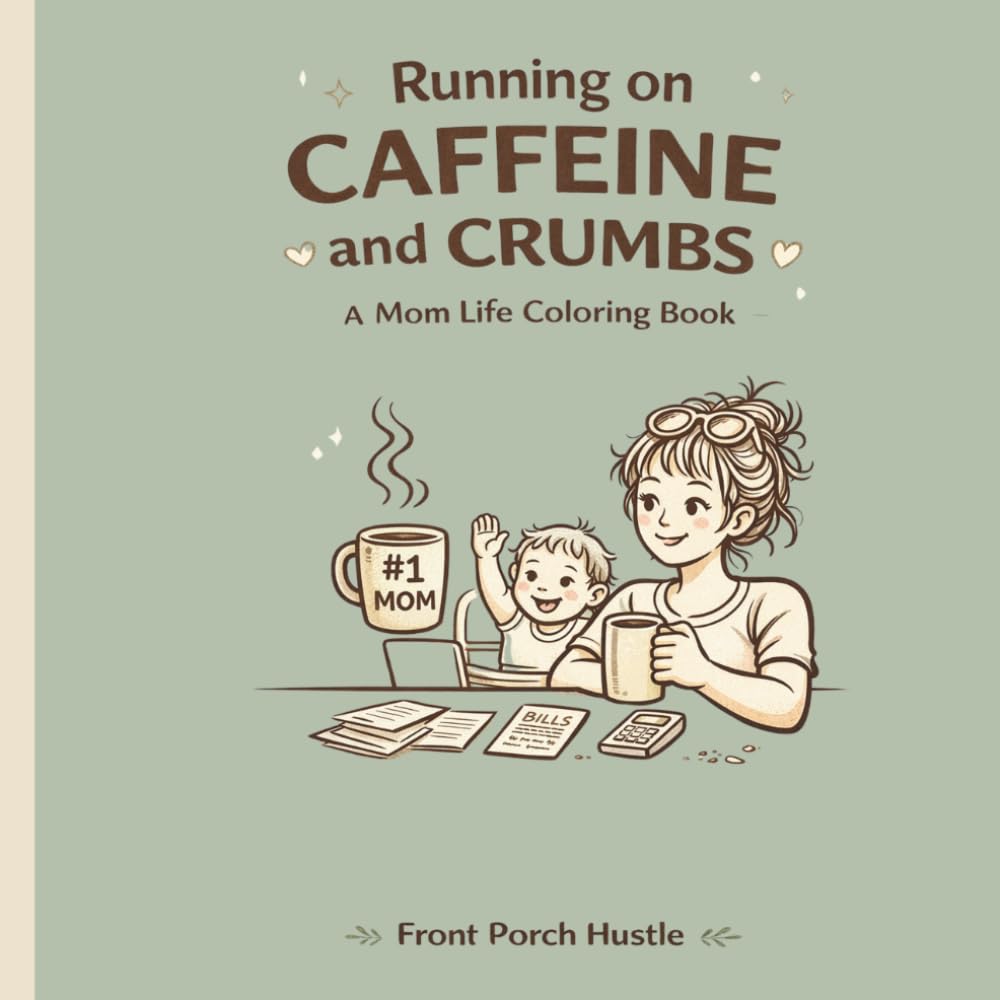 Running on Caffeine and Crumbs: A Mom Life Coloring Book for Relaxation, Stress Relief, and Busy Moms