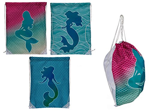 Fashion Beutel Motiv Meerjungfrau 42,5 x 32,5 cm Turnbeutel Beutel Sporttasche Cover