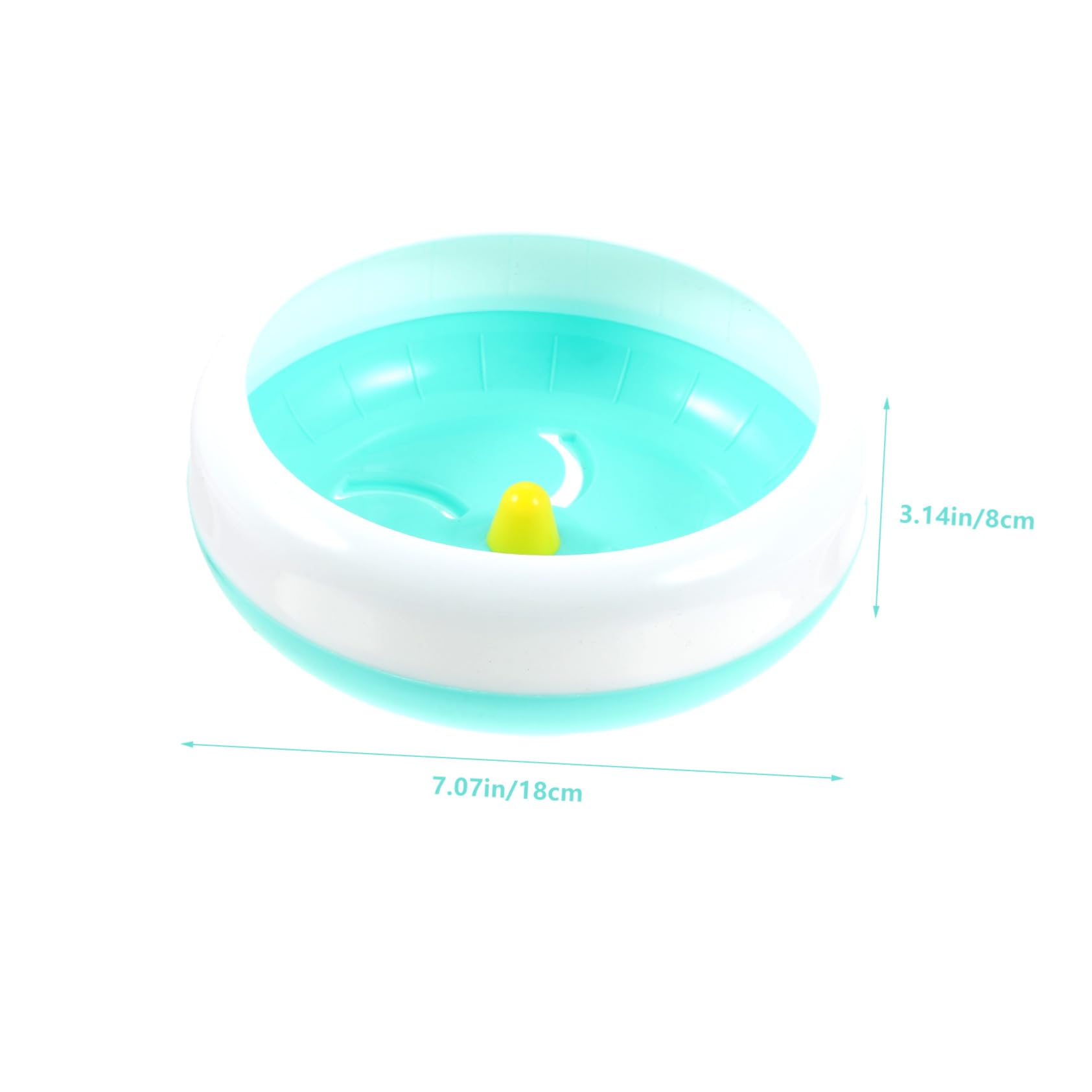 Garneck 18cm Hamster Running Wheel Pet Exercise Wheel for Small Animals or Cage Attachment Plastic Blue Random