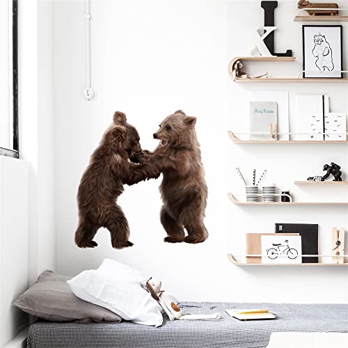 Vinilo decorativo de dos osos para pared miniatura 2