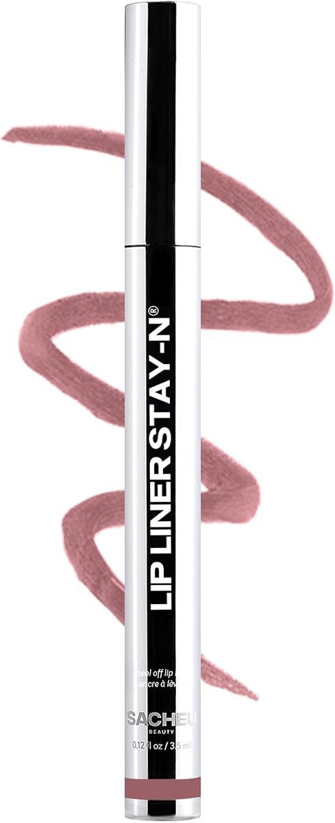 Delineador de labios STAY-N Peel Off Lip Stain, larga duración, personaje principal | Tinte de labios resistente al agua, a la transferencia y a las manchas, con ácido hialurónico y vitamina E para beneficios acondicionadores, acabado mate.