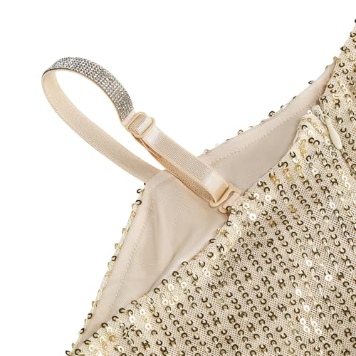 Girls Sequin Dress One Shoulder Pageant Prom Dress for Birthday Formal3