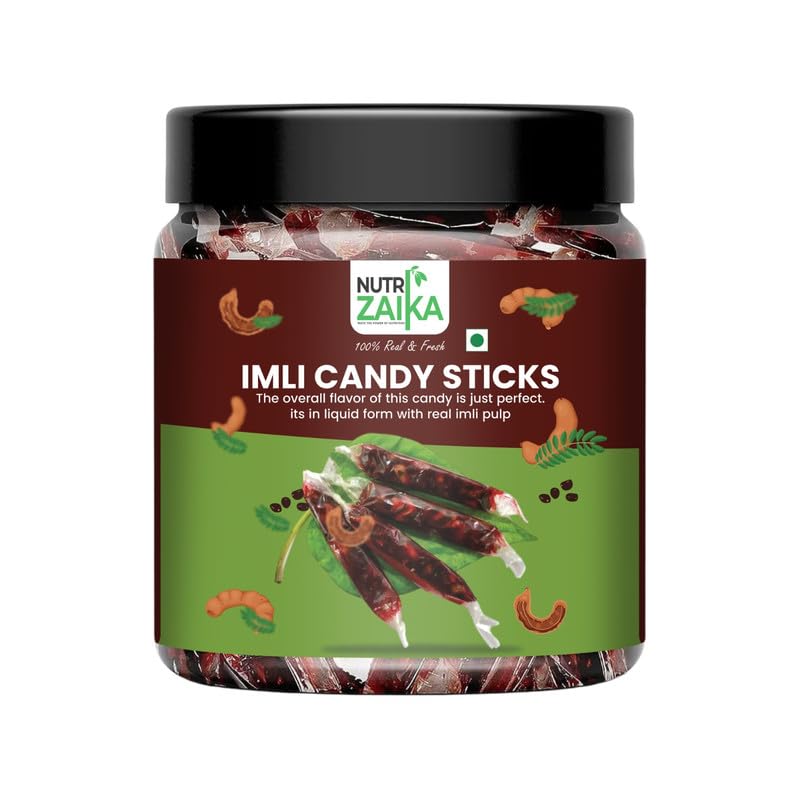 NUTRIZAIKA Imli Candy Stick | Tangy Tamarind Candy on a Stick | Traditional Indian Sweet & Sour Treat | Kids' Favorite Snack| 500gm-image-2