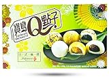 Taiwan Dessert Assortiment de Mochi 600g/Boite et 450g/Boite, Mochis Saveur Fruits et Matcha 120g/Sachet (2 boites, Assortiment de Mochi 450g)