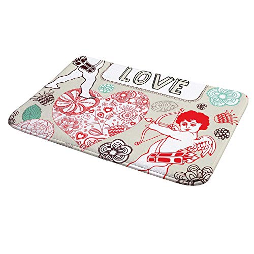 Tapis de bain cupidon chérubin pour petit espace déco romantique - 5