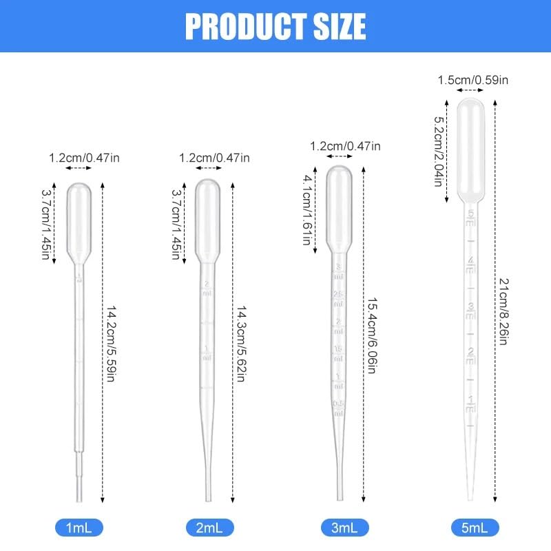 sprzęt laboratoryjny Pipeta laboratoryjna do przenoszenia 100 szt. 1ml 2ml 3ml 5ml plastikowe jednorazowe stopniowane sprzęt z kroplomierzem słomka narzędzia do makijażu(3ml)