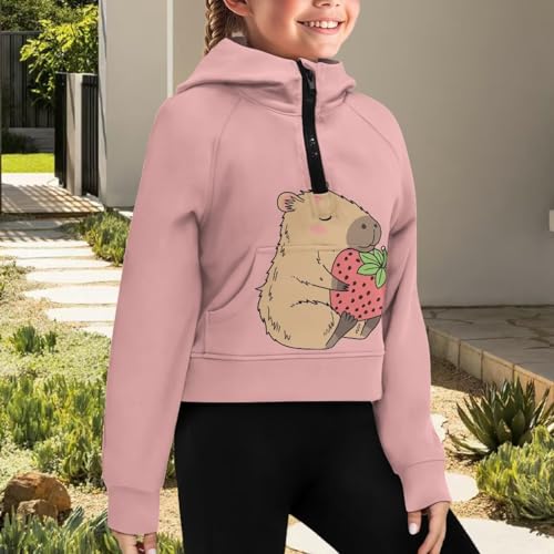 Hoodies for Teen Girls Kids Sweatshirt Zip Up Pullover Cute Clothes Fall Jackets with Pockets for Holiday 5-144