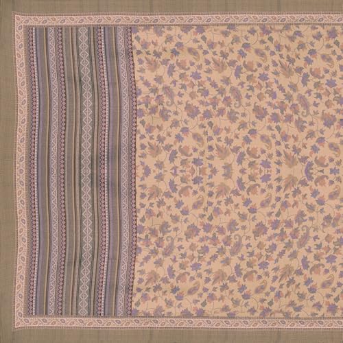 Image of Garden Vareli Pashmina Saree With Unstitched Blouse Piece