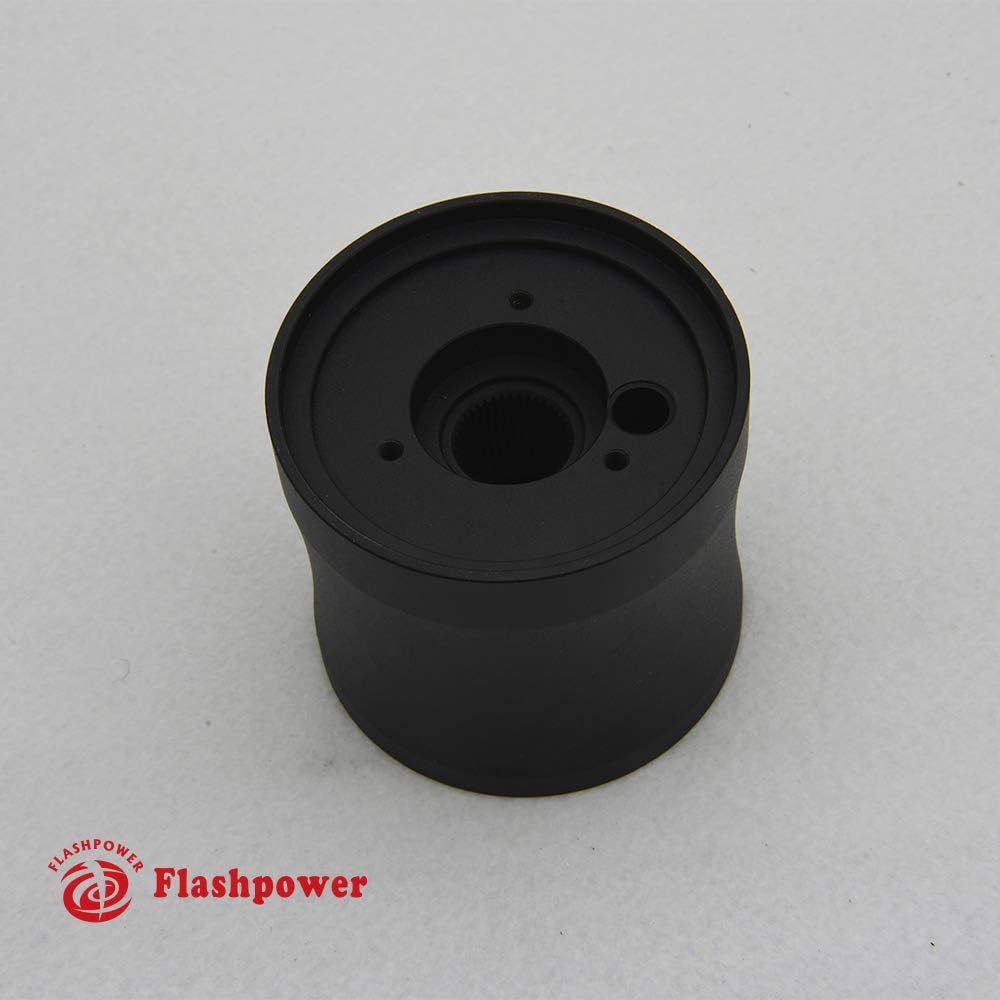 6 bolt Steering Wheel Hub Adapter Kit Black Compatible with Porsche 914 1972-76