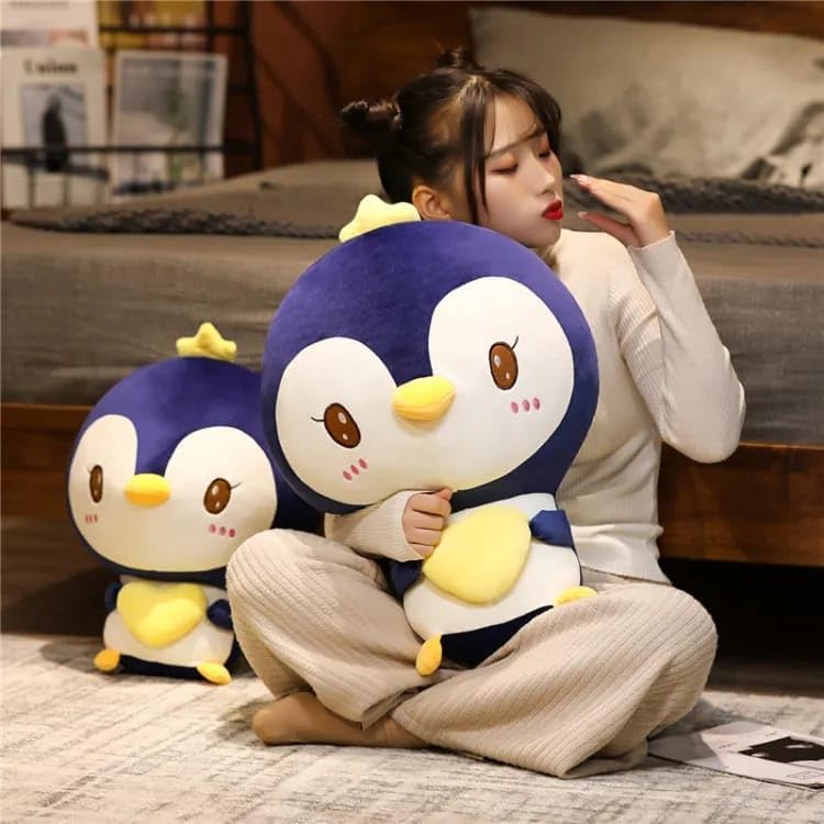Image of Heart Penguin Stuffed Animals Plush, Cute Plushies for Animal Themed Parties Teacher Student Award, Animal Toys for Baby, Boy, Girls,Bed 28 cm