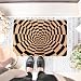 Funny Coir Doormat Hole Optical Illusion Pattern Welcome Front Porch Decor Doormats For The Entrance Way Personalized Rugs with Heavy-Duty PVC Backing Non Slip Outdoor Coir Doormat 23.6 x 15.8 inch