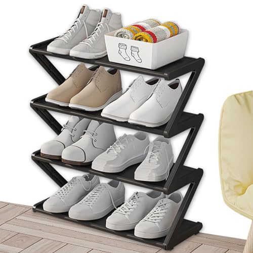 Zapatero Independiente, Zapatero de Esquina | Gabinete Organizador de Almacenamiento Independiente | Organizador de Zapatos para Almacenamiento de Zapatillas Soporte para Zapatos de Montaje de Varios