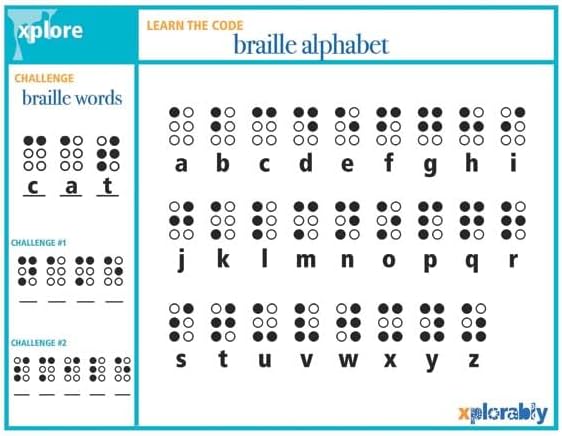 Xplorably Make a Beautiful Braille Artwork with This Paper Craft Kit - Pack of 10