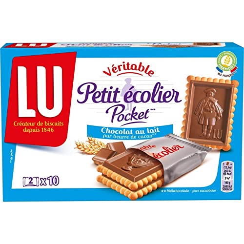 Pe Ecolier - Bolsa de chocolate con leche (250 g, 4 unidades)