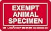 Labelmaster L361 Exempt Specimen Label, Animal (Pack of 1000)