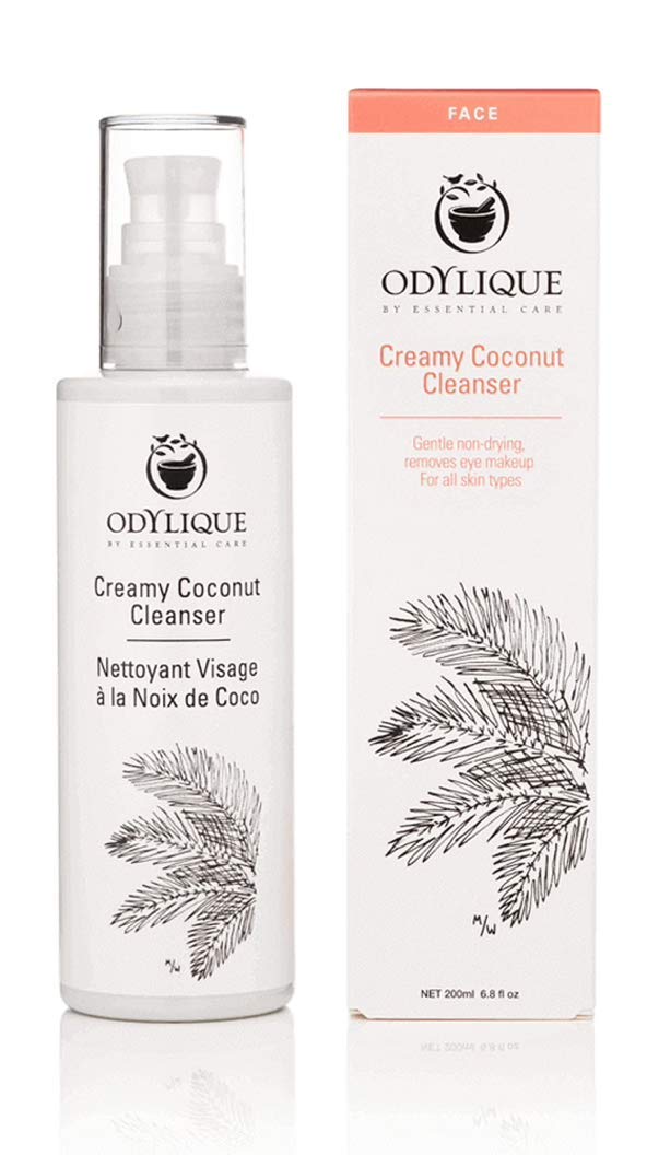 Odylique Creamy Coconut Cleanser | For Sensitive Skin | With Olive Oil and Rose Water