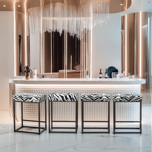 MAISON ARTS Bar Stools Set of 4 | Counter Height Bar Stools for Kitchen Island | 24