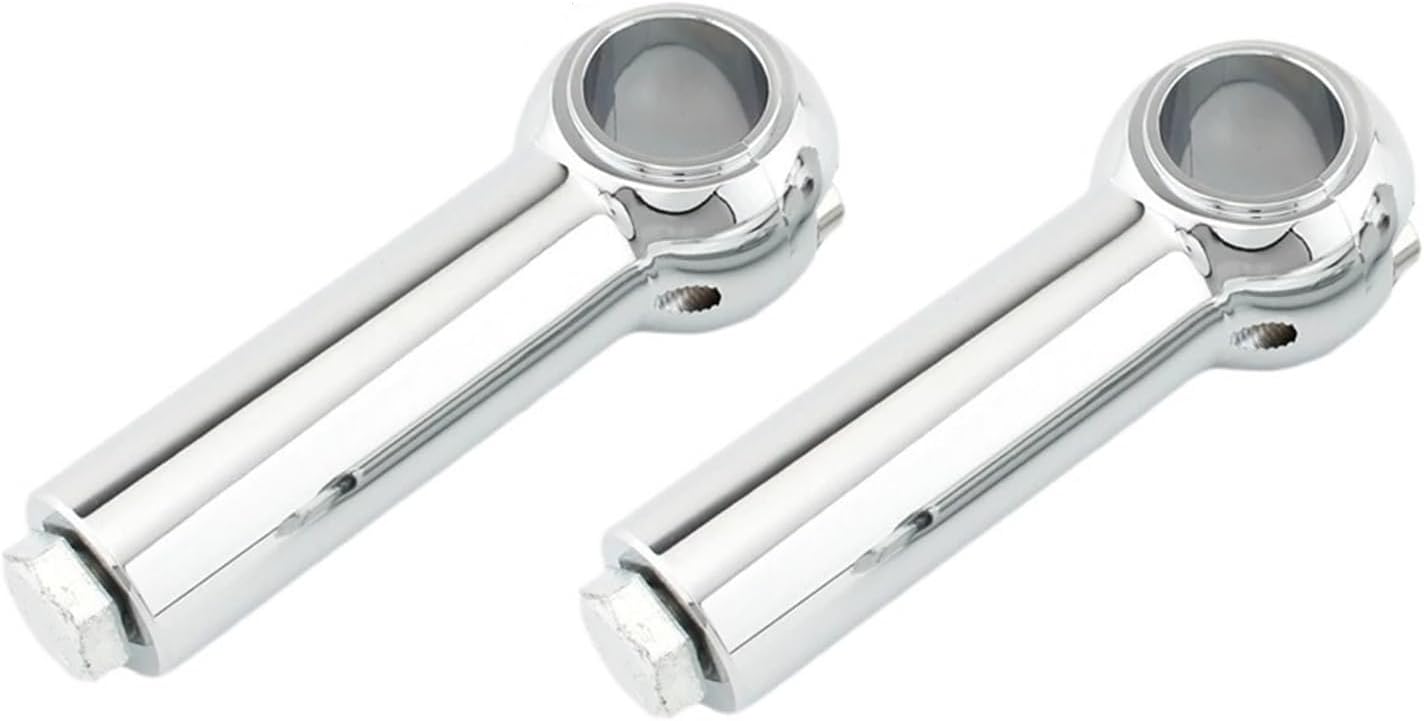 Motorcycle Risers FOR Cruisers FOR Choppers Motorcycle Handlebar Clamp Riser Rise Bar Mount 2Inches 3Inches 4Inches 5Inches 25MM Motorcycle Handle Bar(Chrome 4Inches)