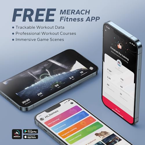 MERACH Elliptical Trainer For Home Use, Ultra-Quiet Compact Cross Trainer with 16 Levels of Magnetic Resistance, LCD Display, Pulse Sensors, Exclusive MERACH App, 120KG Load Capacity - Image 5