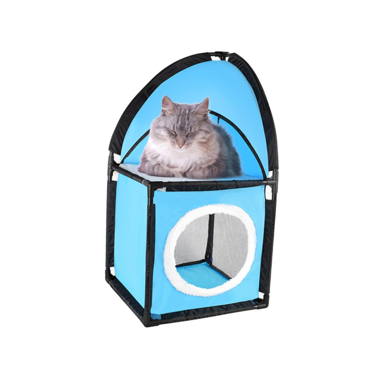 Maison de jeu multi-chats FOMIYES avec grand arbre à chat résistant en tissu Oxford