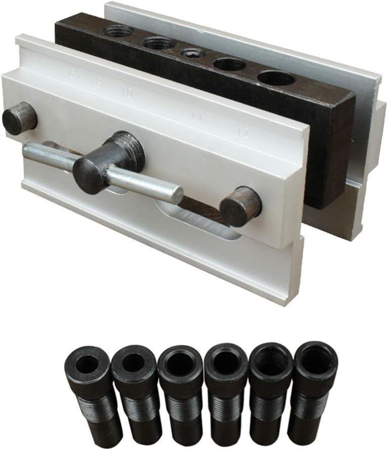 Professional Woodworking Pocket Hole Jig Set 6/8/10mm Drill Bushings Self Centering Drill Guide Hole Jig Wood Work Tools