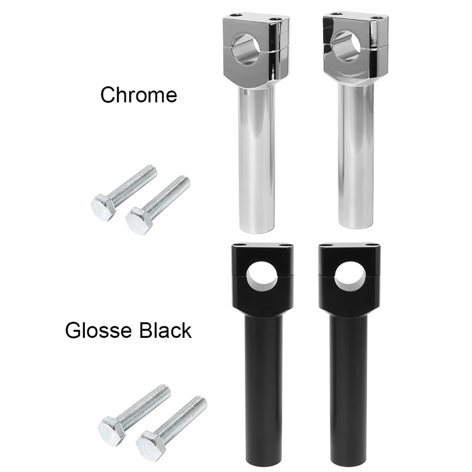 Riser zacisk Adapter do montażu Uchwyt na kierownicę motocyklową Riser 22/25mm Adapter zacisku na kierownicę Uniwersalny Części motocyklowe Akcesoria Wsporniki kierownicy(22MM Black)