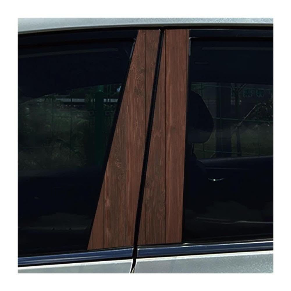 Decorative Items 2pcs Simple Pure Colour Car Center Pillar Sticker Auto B Pillar Protective Film Sticker(D)