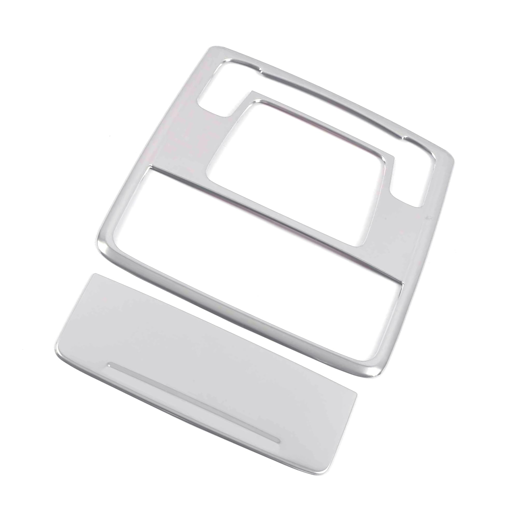 KELEIMAI Car Accessories Fit for Honda CR-V CRV 2023 2024 Front Reading Lamp Frame Cover Trim (Matte Silver) ABS 2 PCS