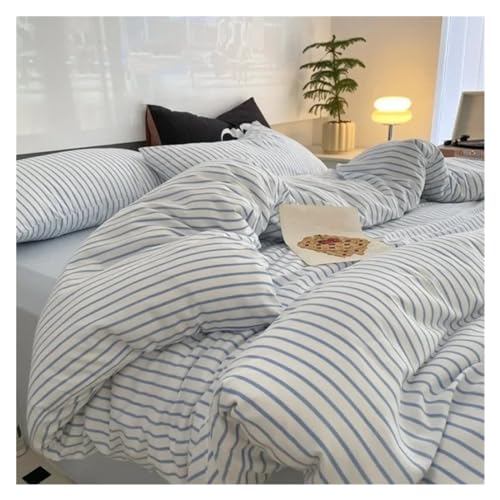 Couette en coton rayé pour éliminer la chaleur nocturne avec style