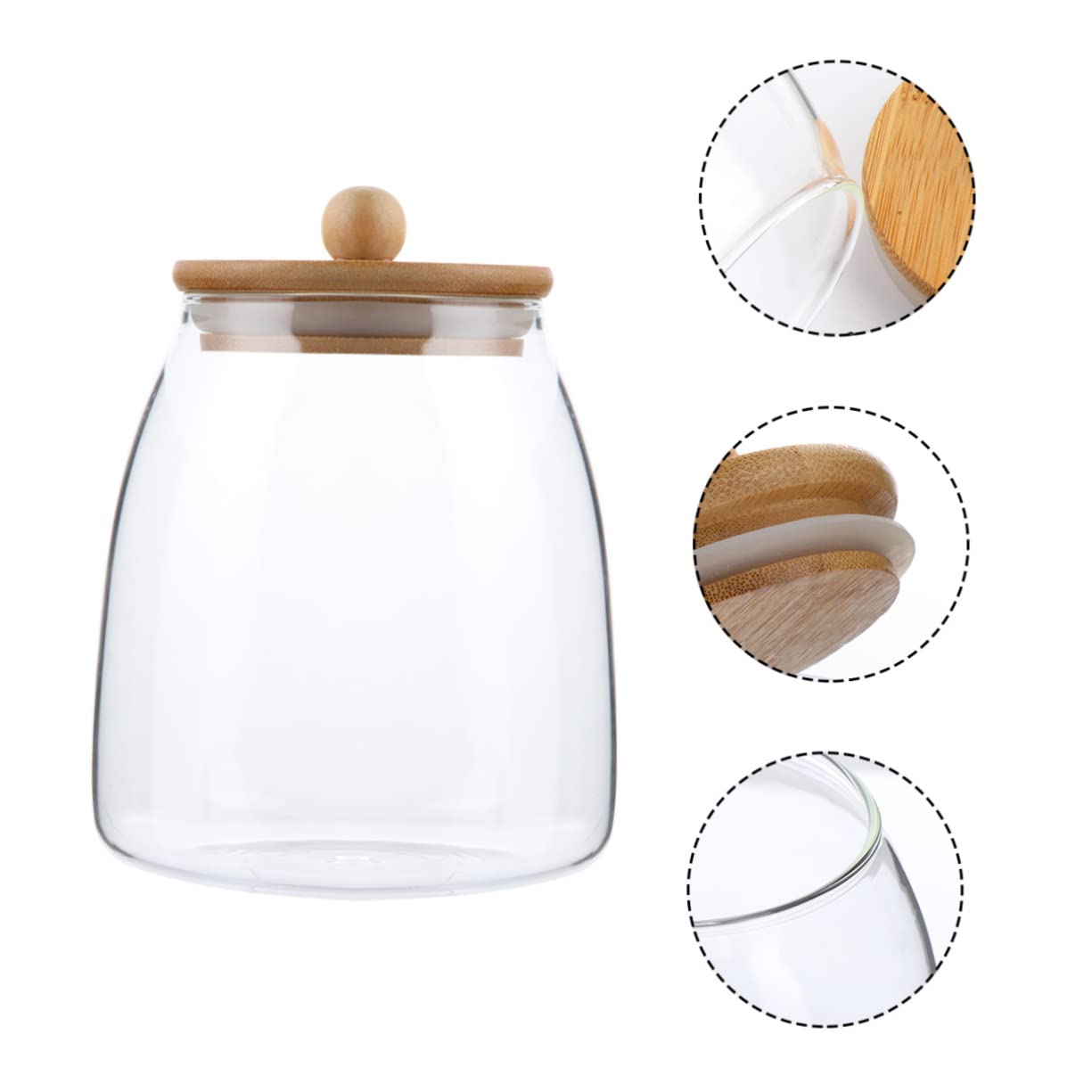 VORCOOL 1 Pc Barattolo di Caramelle Barattoli di in Contenitore Ermetico per caffè Contenitori Vuoti per Condimenti Olio Essenziale Barattolo di Muratore Alto Borosilicato